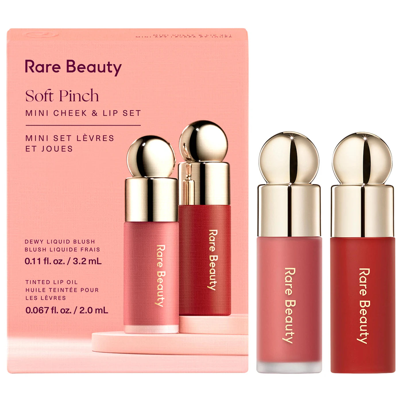 Rare Beauty Mini Soft Pinch Liquid Blush & Lip Oil Set *Envío Gratis*