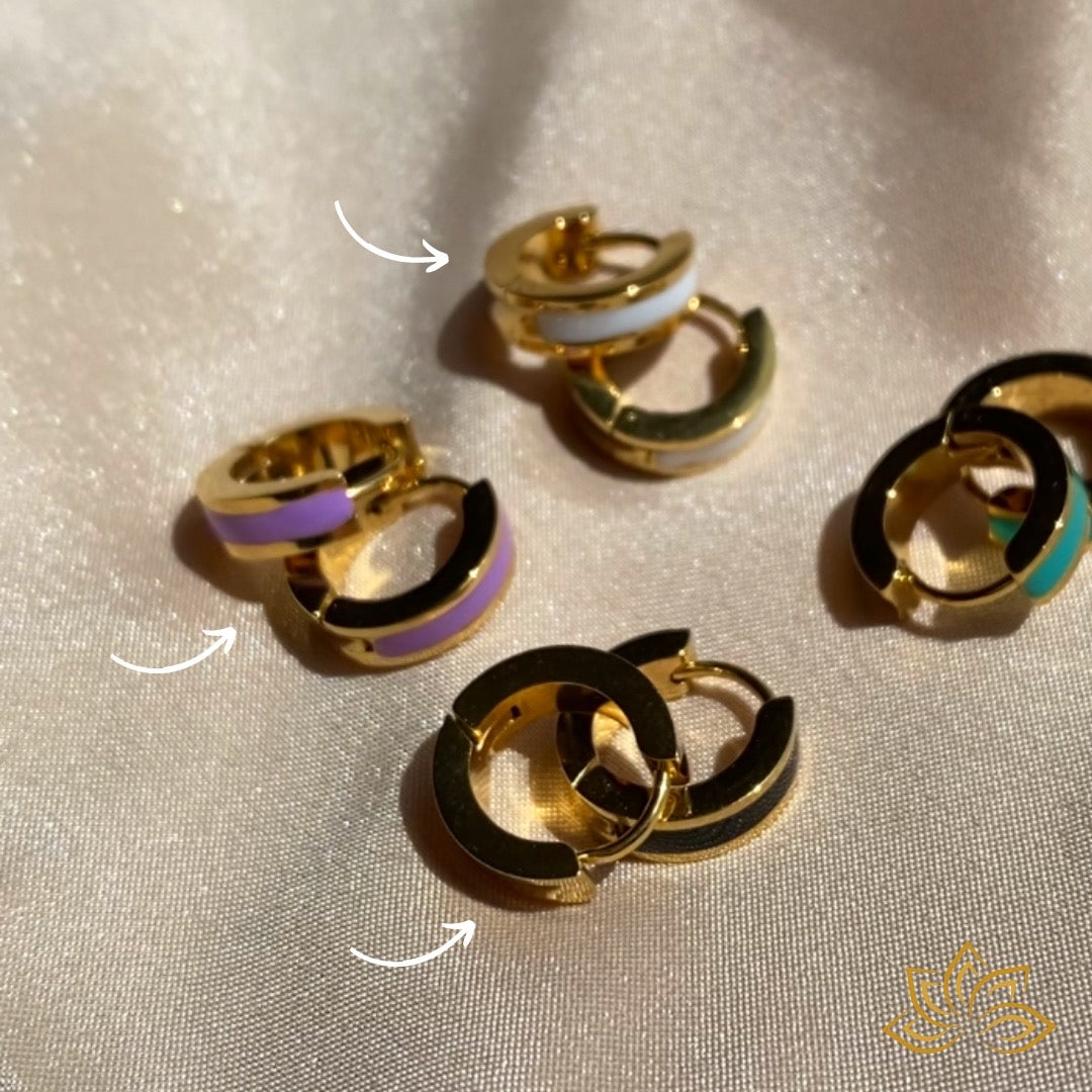 Argollas Huggies de Colores