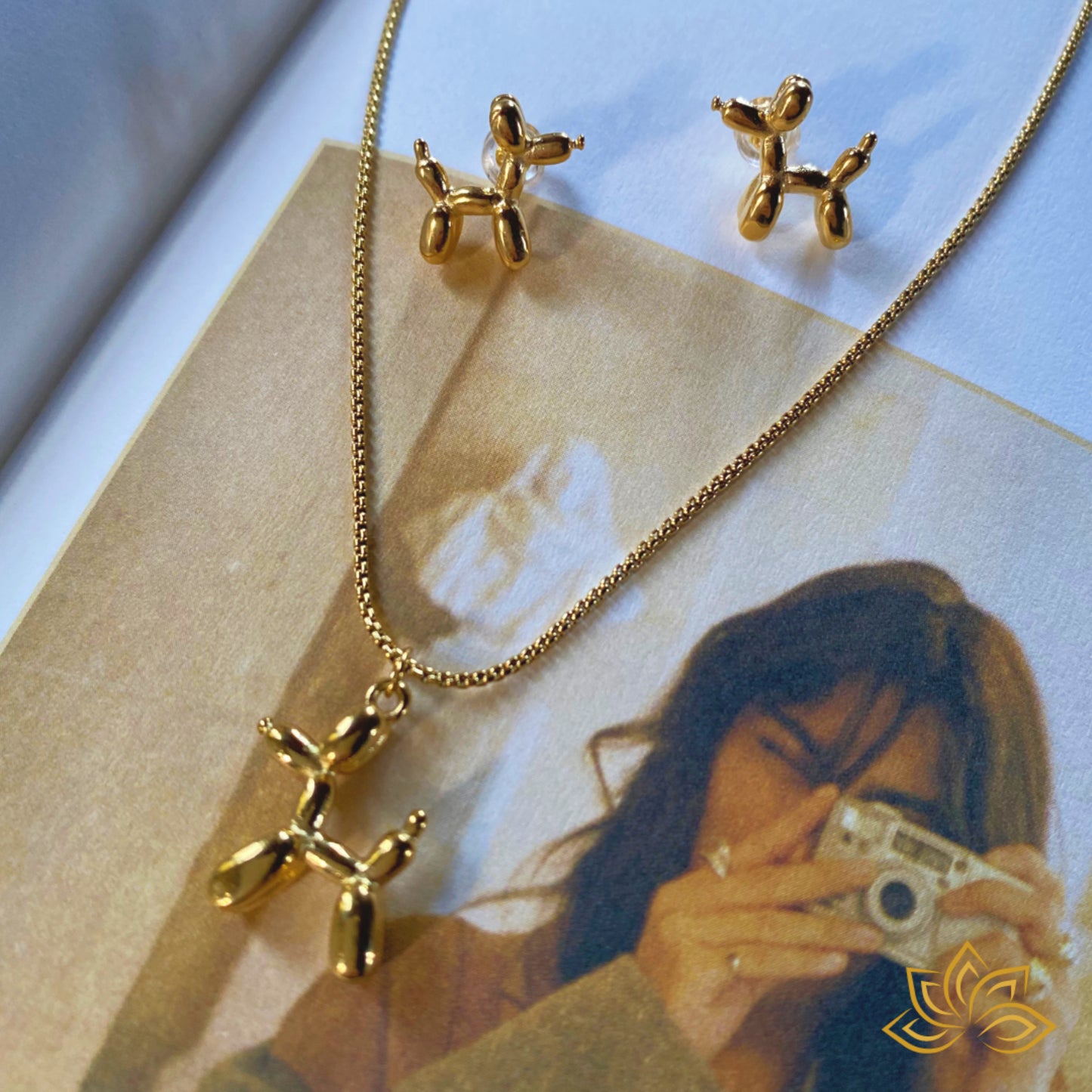 Set Puppy Collar + Aretes