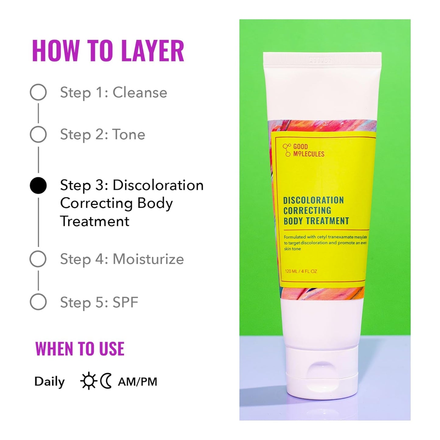 Good Molecules Discoloration Correcting Body Treatment 120ml