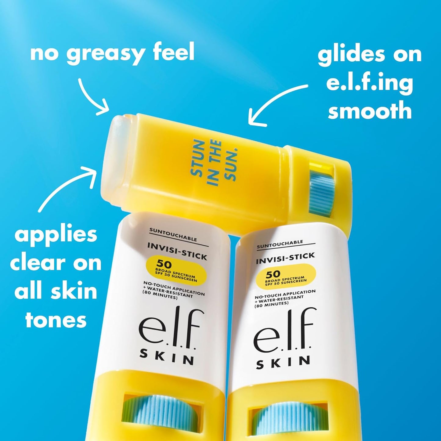Elf Invisi-stick Sunscreen SPF 50 Water-Resistant