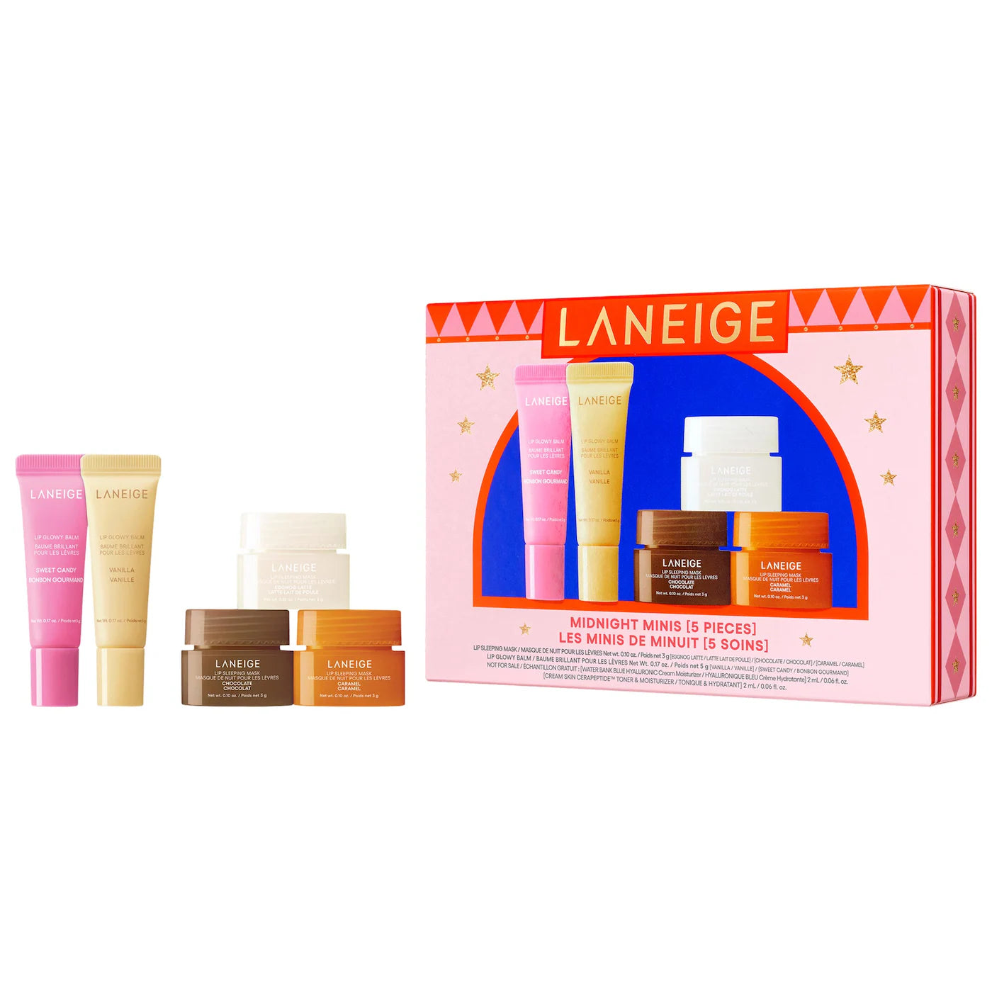 Laneige Midnight Minis Lip Glowy Balm and Lip Sleeping Mask Gift Set *Envío Gratis*