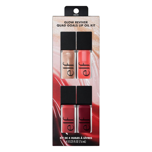 E.L.F. Glow Reviver Quad Goals Lip Oil Kit